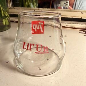 Vintage MCM rare 7up shortie glass